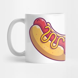 Hotdog cartoon Mug